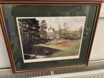 Graeme W Baxter Signed Framed Golf Print “Augusta The 12th” VGC Ready To Hang  