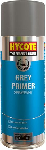 Hycote Grey Primer Spray Paint Aerosol Auto Car Multi-Purpose Preparation 400ML