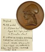 1876 Upton-on-Severn Industrial Exhibition Medal - W.J. Taylor - Choice UNC Tone