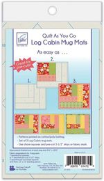 June Tailor Quilt As You Go Mug Mats Log Cabin JT-1472