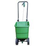 Lawn Seed Trolley Spreader 12L on Wheels Rotary Grass Feed Fertiliser Garden