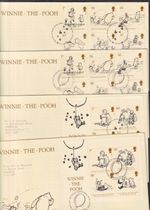 GB 2010 Winnie the Pooh Royal Mail  FDC choice stamps MS & special pmks