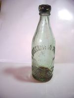 GENUINE  VICTORIAN BOTTLE-PALE GREEN-"CHEETHAM BROS"-ASHTON UNDER LYNE FREE PP-G