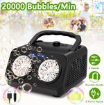 Automatic Bubble Machine Bubble Blower With 20000 Bubbles Per Minute LED Outdoor