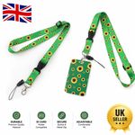 Summer Hot Style Sunflower Lanyard Adjustable Buckle Phone USB Badge Holder UK