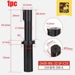 1pc DA08-80L-22.5F-C25 +1pc DW8 -8MM Keyway Broaching Cutter Carbide Insert