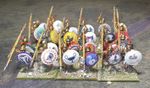 28mm Ancients. 24x Beautiful Greek Hoplites with Mixed Shields.