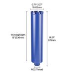 18-83mm Pipe Drill Wet 370mm Diamond Core Wall Floor Drill Bit Hole Saw 
