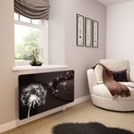 Glass Radiator Cover Printed - Dandelion - Made By Premier Range