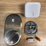 August Smart Lock Silver Bluetooth Smart Door Lock 3rd generation With Hub.