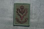 British Army - QUEENS OWN HIGHLANDERS jungle hat - Sew On Patch - No3702