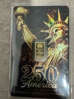 Germania Mint 250 America 1g Gold Bar 0.9999 Fine Fineness Uncertified Ungraded
