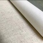 Primed Linen Blend Professional Painting Canvas. 108cm X 100cm. EXTRA WIDE