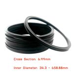 NBR Quad Ring X-Ring Oil Seal CS 6.99mm ID 34.3-658.88mm Nitrile Rubber
