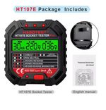 HABOTEST HT107 Pro Socket Tester - RCD Test, Voltage, Ground/Neutral, UK Plug