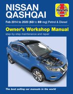 Nissan Qashqai (Feb 2014-2020) 63 to 69 Haynes Repair Manual