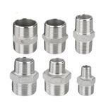 Stainless Steel 304 Bsp Male Reducing Adaptors - Equal Hexagon Nipples Fittings