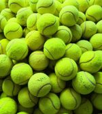 100 Used Tennis Balls For Dogs. All Branded Balls, Slazenger, Head, Dunlop, Etc.