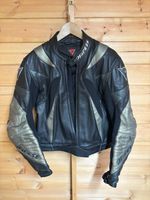 Dainese Luce Vintage Womens Leather Motorcycle Jacket Black Gold Armour UK 10/12