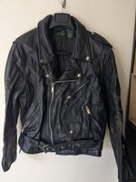 Vintage Leather Biker jacket. Branded: London Boston