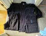 Blitz Diamond Black Gi Set Jacket & Trousers 185cm for Karate/Aikido