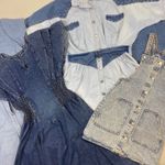 Denim Dresses for Fabric, Rework & Crafts - £4/KG Used Clothing Wholesale Bundle