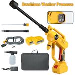 3000W Electric High Pressure Washer Power Jet Wash Patio Cleaner Gun+2 Battery