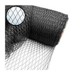Garden Netting Bird & Pond Protection Anti-Tangle Knitted Black  2m - 12m Wide