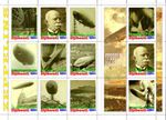 Stamp sheet+block complete Graff Zeppelin Djibouti 2010 issue Aviation