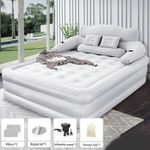 King Size Double Air Mattress Sofa Bed Inflatable Blow up Couch Outdoor Indoor
