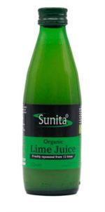 Sunita Organic Lime Juice 250ml - 2 Pack