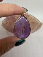 Amethyst Teardrop Pendant