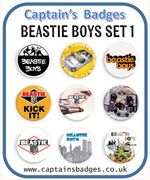 Set of Beastie Boys Badges 25mm
