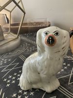 Antique Spaniel Staffordshire Mantle Dog Hand Painted Glazed
