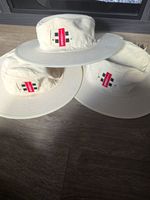 Gray-Nicolls Cricket Sun Hat Wide Brim Cream Size XL MPN CKT15C020 Bundle of 3.