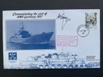 1987 Commemorating The Visit Of HMS Guernsey Cover Signed Lt A M McGRENARY RN