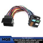 Car Radio NEW 60cm 52Pin 12V For VW  MQB Quadlock Extension Adapter Cable 5.0