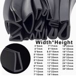 Rubber U Shape Guard Edging Trim Seal Strip Door Glass Edge Protector 3mm~30mm