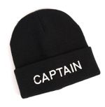 Captain Knitted Beanie Hat - Nautical Maritime by Nauticalia - New Ex-Stock