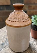 Small size 26 cm slab seal flagon bottle White and Sons Chesterfield  Excellent