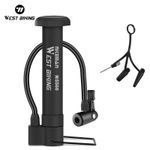 Mini Bicycle Pump Portable Bike Tyre Inflator Hand Pump Schrader Valve UK
