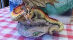 Tudor Mint Land of the Dragons large Desert Dragon Figurine K005 early model box