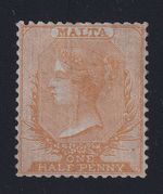 MALTA 1860 - ½d buff SG1 - mounted mint