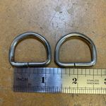 Pair of 1” 2.5cm D Rings Webbing And Leather Craft