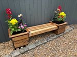 Charles Taylor HB306FP - Knights Double Planter Bench. 