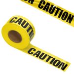50M CAUTION TAPEYELLOW PVC ROLL NON ADHESIVE HAZARD SAFETY WARNING TAPE Product