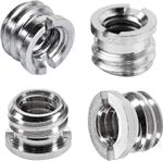 2pcs  3/8" Male to 1/4" Female Camera Tripod Monopod Adapter Screw Thread UK