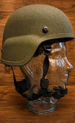 United Shield Int Military MICH Ballistic Helmet NIJ Level IIIA Large OD Green.