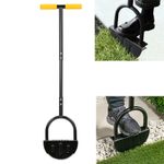Saw-Tooth Lawn Edging Tool T-Grip Half Moon Lawn Edger for Grass Lawn Edging