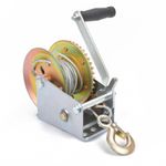 Hand Winch Heavy Duty Rope Crank with 1200lbs 33ft Steel Wire Cable for Boat/ATV
